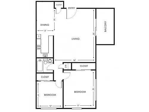 Floor plan B1AF