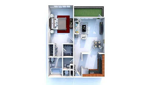 Floor plan One Bedroom