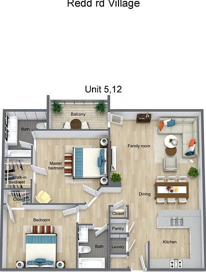 1 bed, 626 sqft, $950 — Photo 3