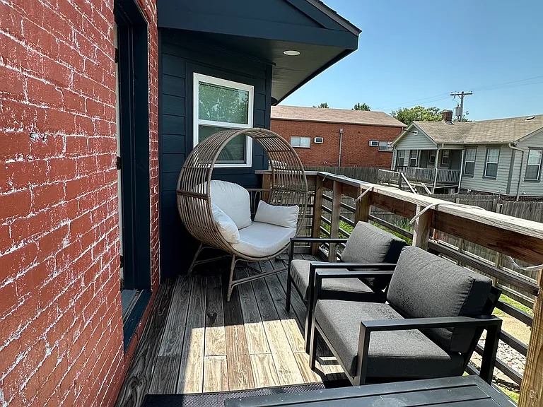 Upstairs deck