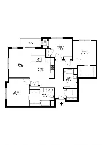 Floor plan The Sun Prairie