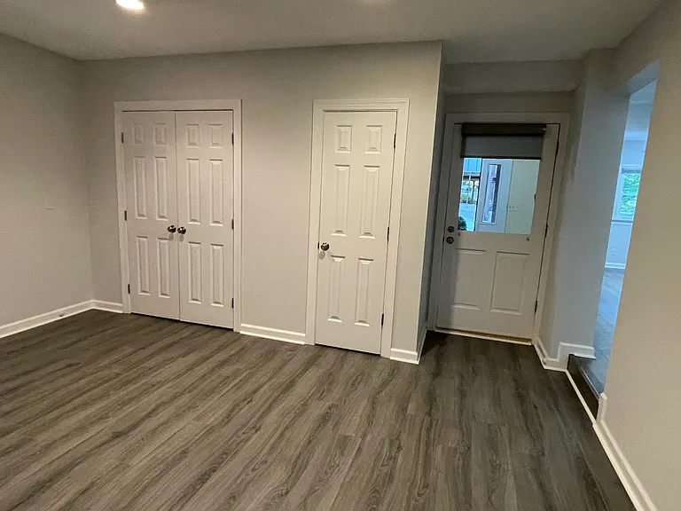 Here you see the two storage closets that are located in the living room area.