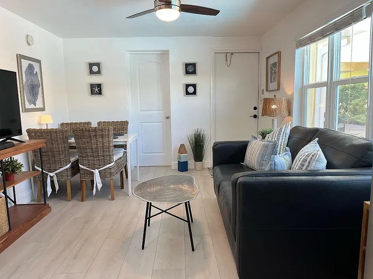 living room and dining room area
