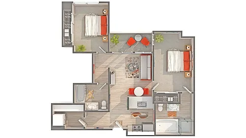 Floor plan Seaside I - B8