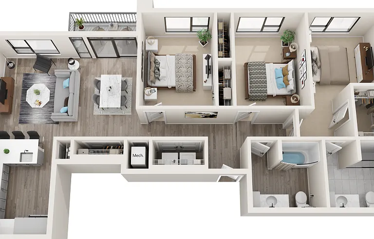 Ursa - 3 Bedroom, 2 Bathroom