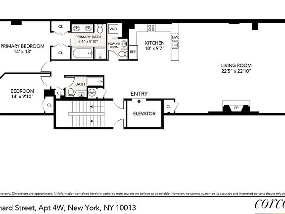 2nd image of 46 Lispenard St #4W