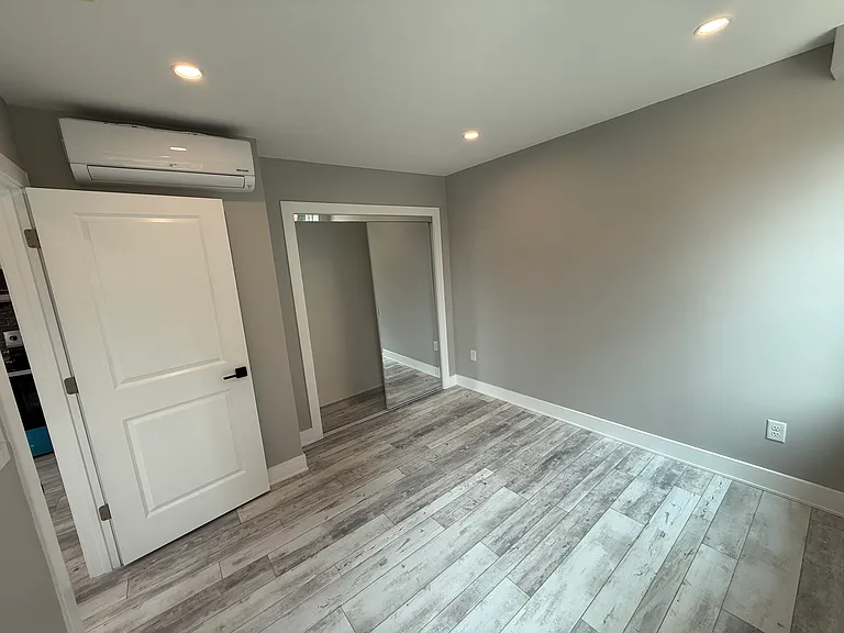 Bedroom with mini split A/C
