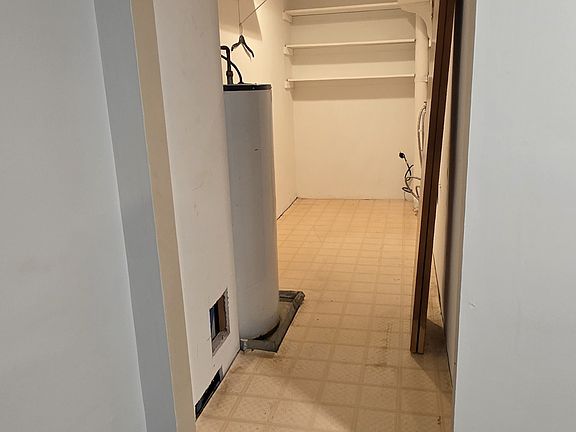 Closet with washer and dryer hook-ups