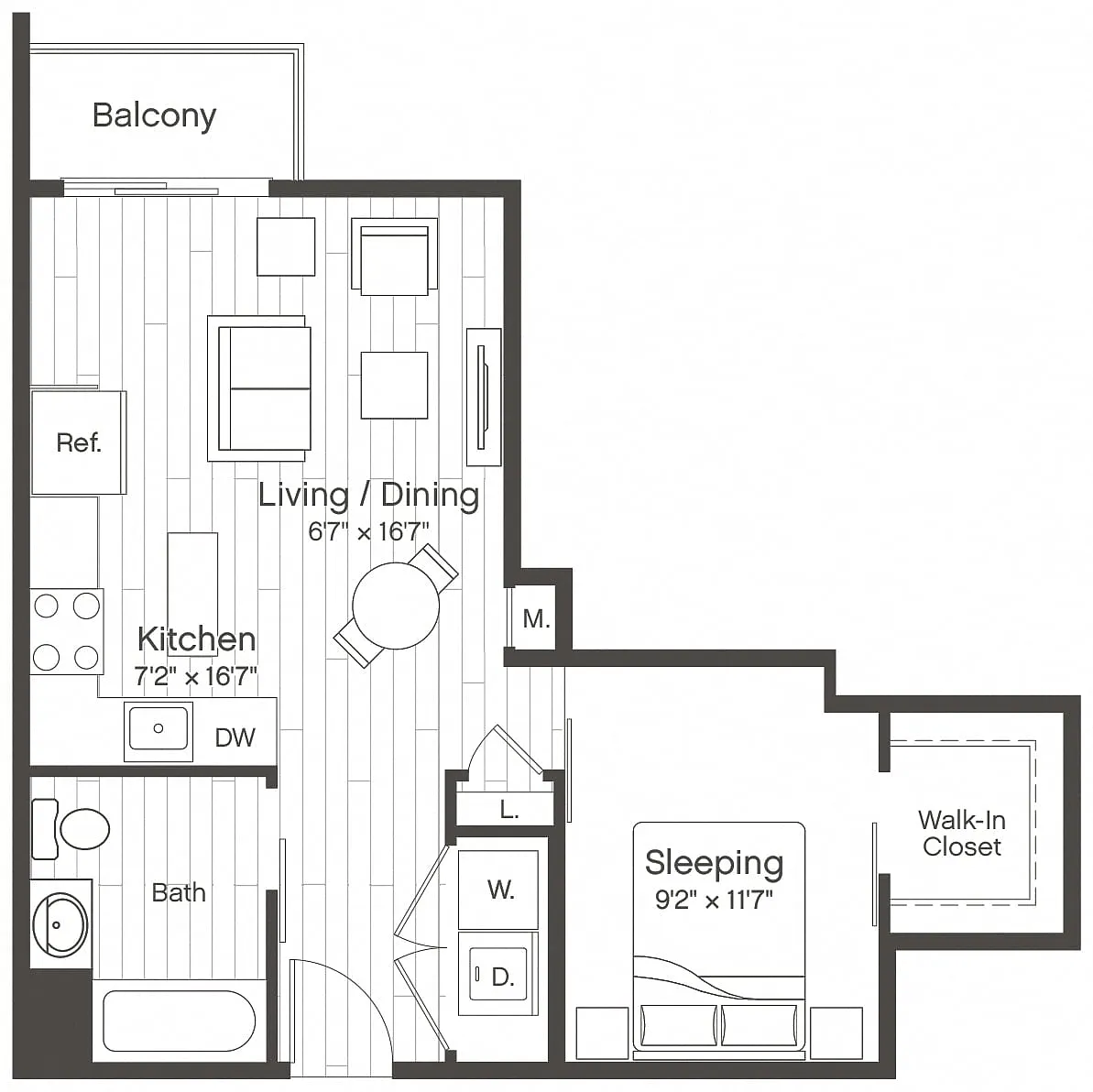 Floor plan Studio-S4