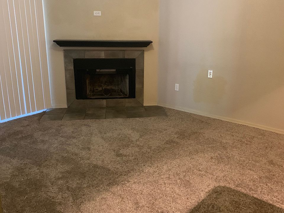 living room & fireplace