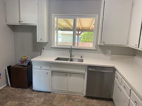 New counter top and stainless steel sink