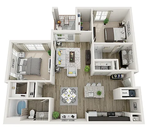 Floor plan Ellerbe