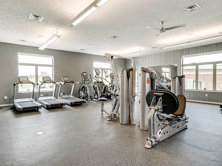 Our 24/7 fitness center is fully equipped to meet all your workout needs.