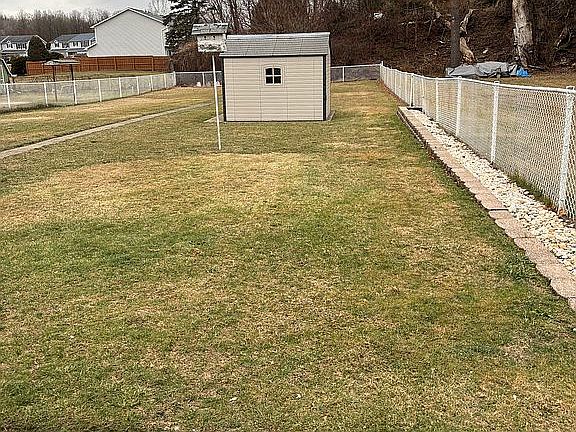 Part of backyard