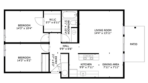 Floor plan 2X1