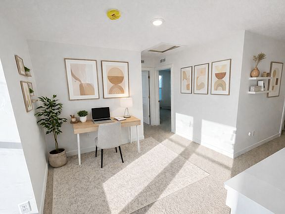 Oxley Floor Plan Loft Workspace - Beacon Pointe Townhomes Saratoga Springs Utah