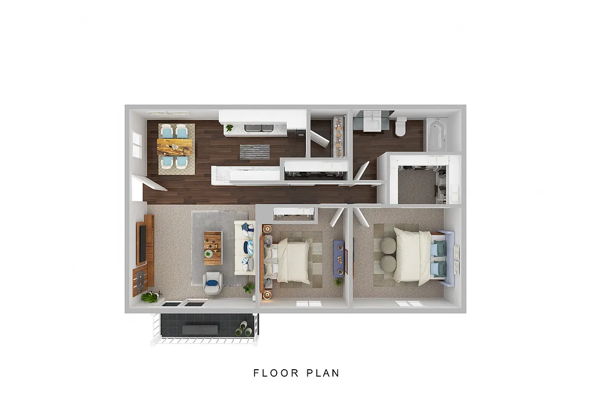 Floor plan 2 bed, 1 bath, 1st floor, reno