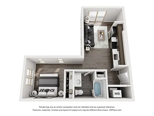 Floor plan Studio M