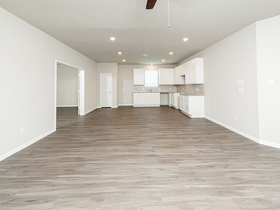 Family Room to Dining Area, Kitchen, and Flex Room