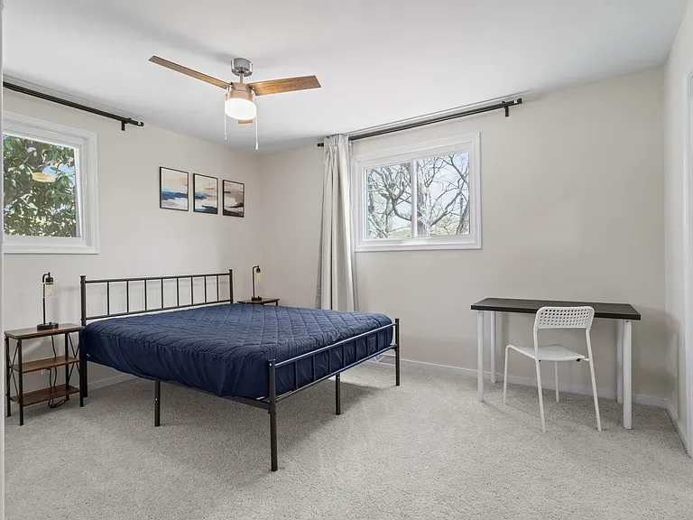 Queen size mattress with desk