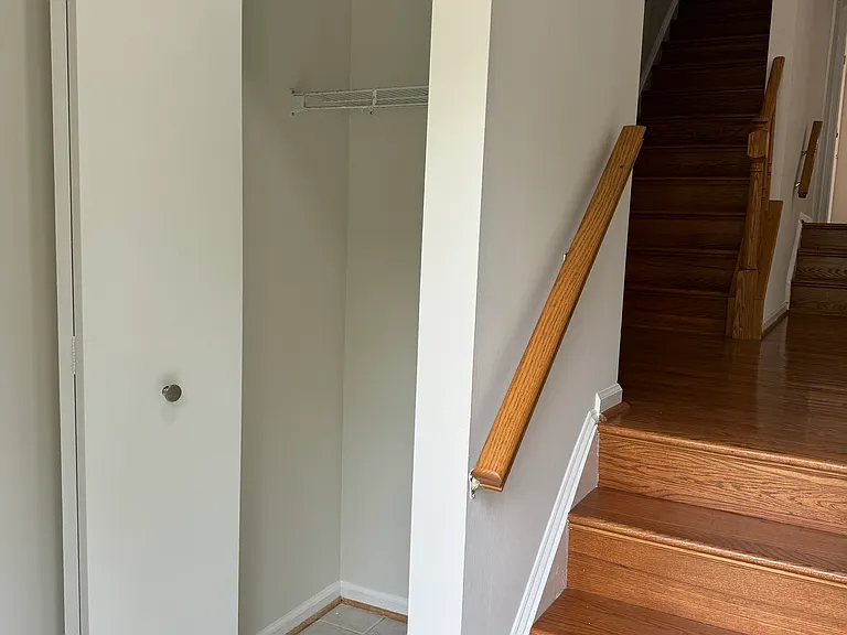 Coat closet at the entrance
