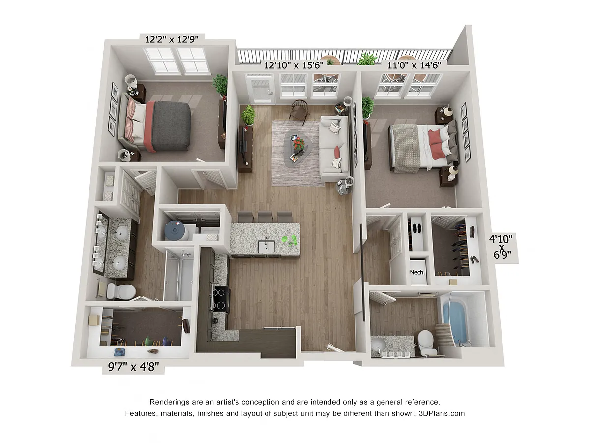 Floor plan B2 - Carolina