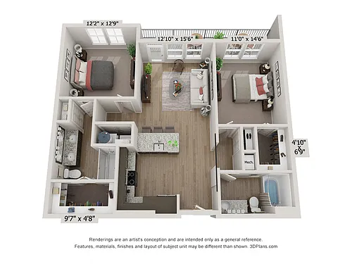 Floor plan B2 - Carolina