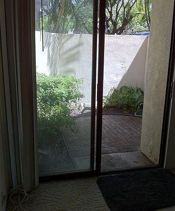 Private courtyard off master bedroom.