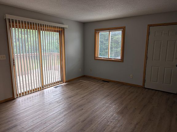 Living room with sliding door to patio