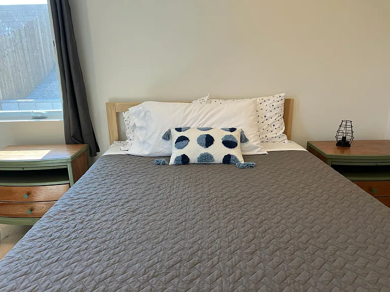 Bedroom #2, south wing with a queen memory foam mattress, and private bath.