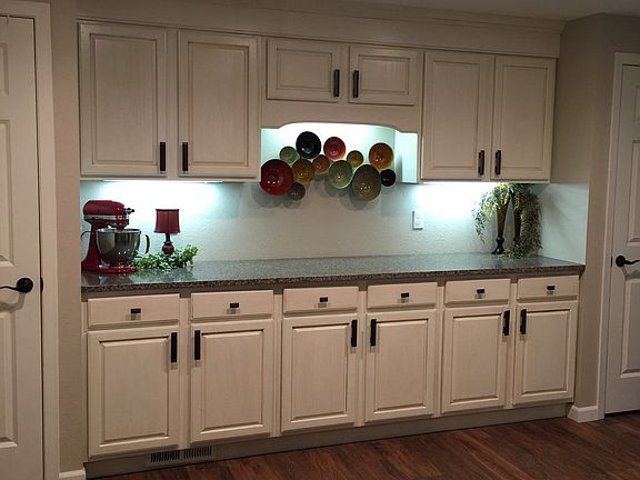 Extra counter and cabinets