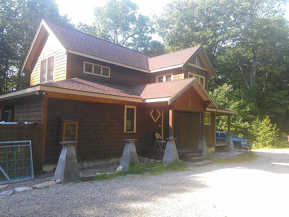 Side view from Gar. doors