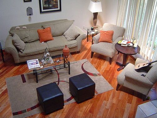 Living room from balcony above