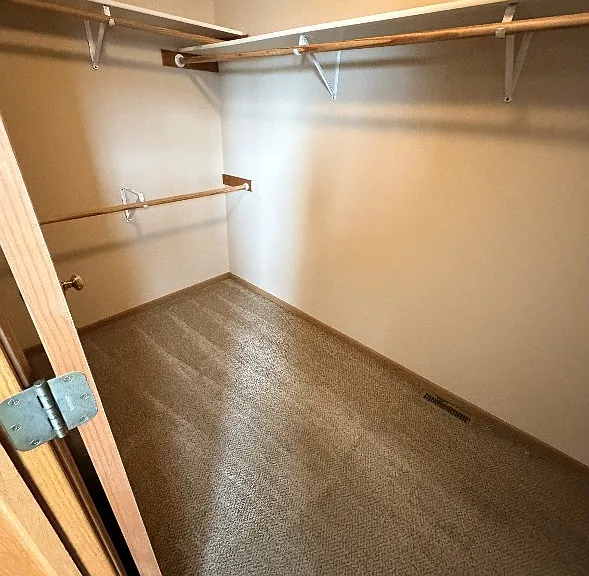 Master bedroom walk in closet