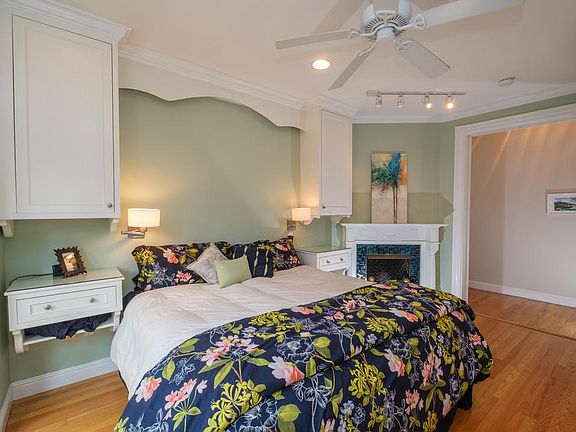 Primary bedroom with custom built-in