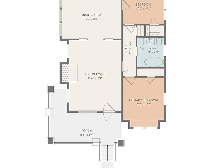 Main level floor plan.