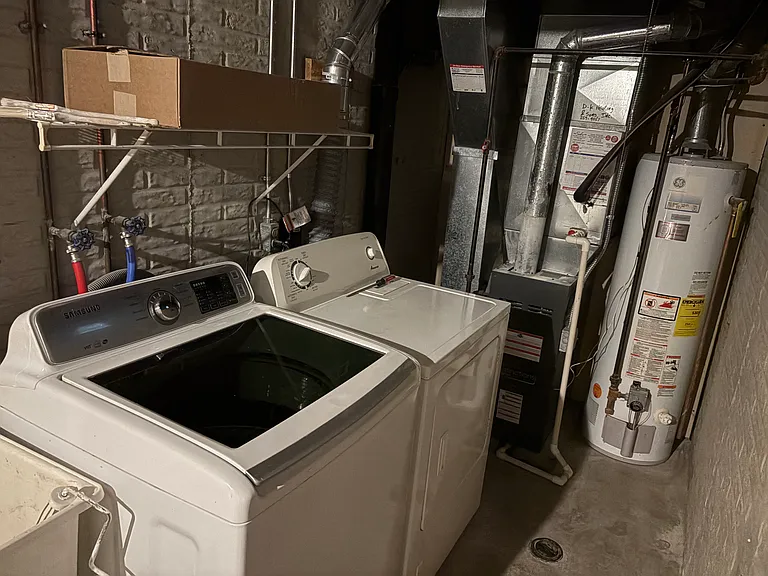 Basement- Water Heater, HVAC, Washer, Dryer, Furnace