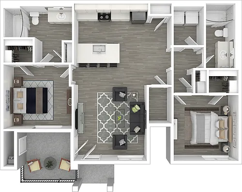 Floor plan 2x2 AU-2.0