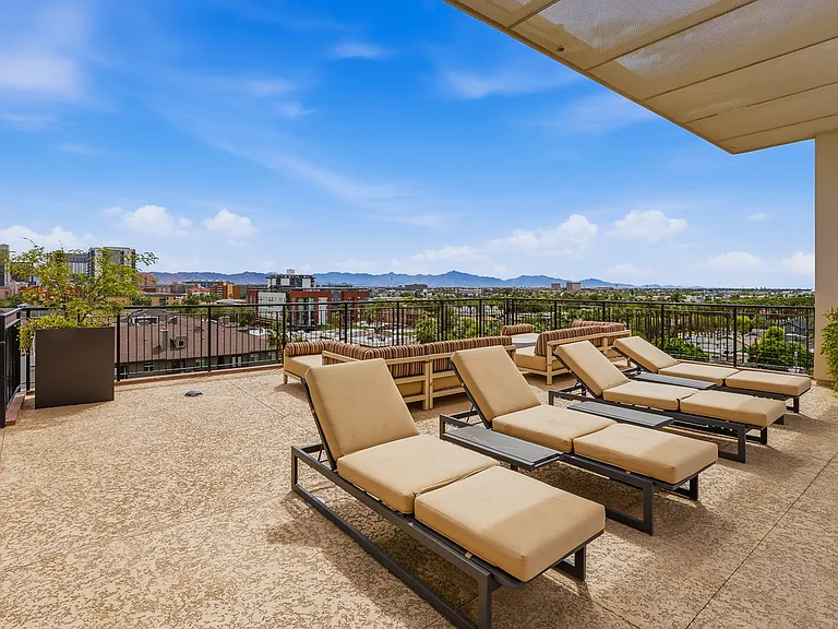 Rooftop pool lounge