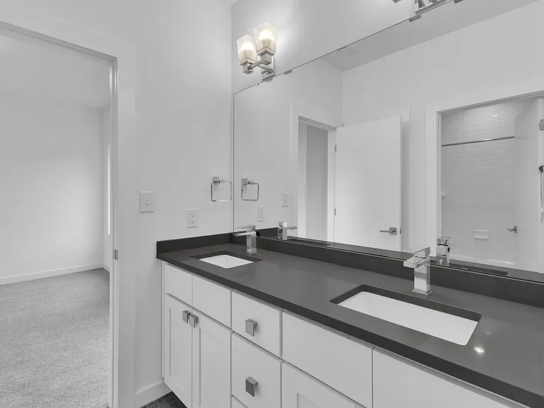 Jack and Jill bathroom between bedroom 2 and 3