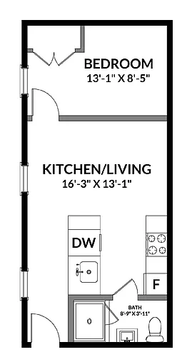 Floor plan 1BR