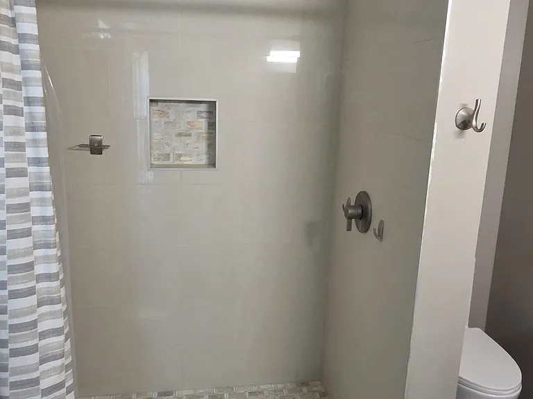 Custom shower.