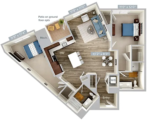 Floor plan B7-1226