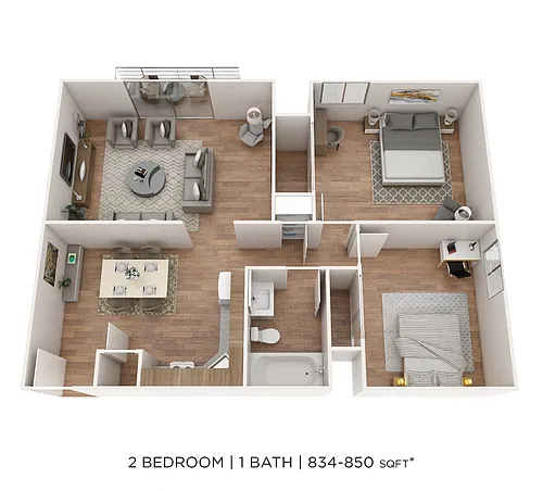 Floor plan Two Bedroom