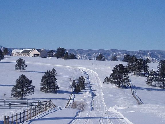 House with view of Front Range