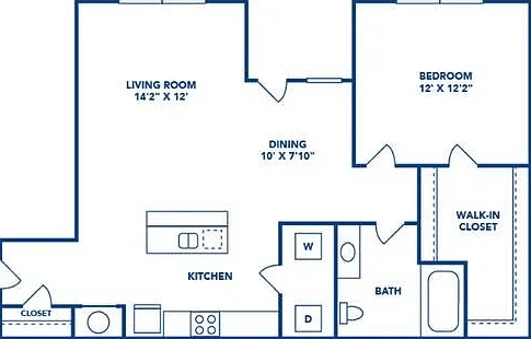 1 Bedroom | 1 Bath | 810 SF 1 Bedroom | 1 Bath | 810 SF