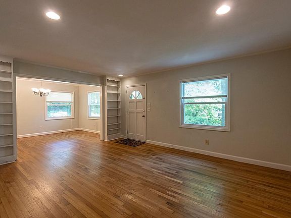 Living room opens into dining room.