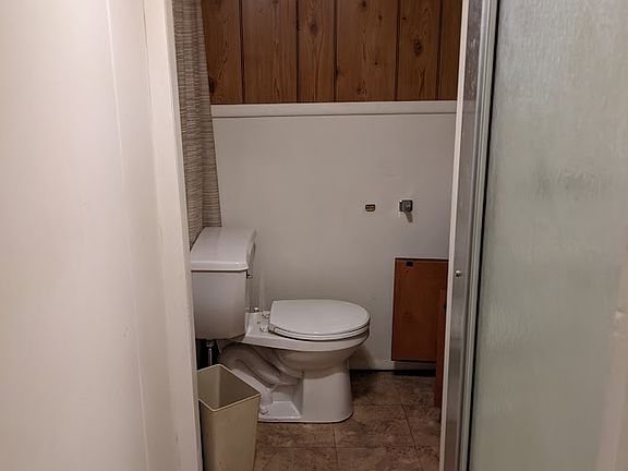 3 piece bathroom - toilet, vanity, and standing shower