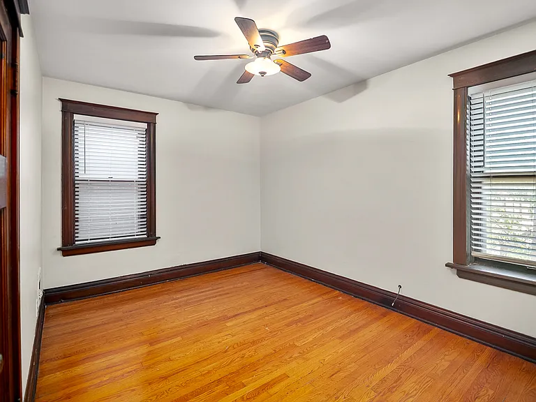 Bedroom fits K bed and furniture, large closet, quiet & shaded at back of building