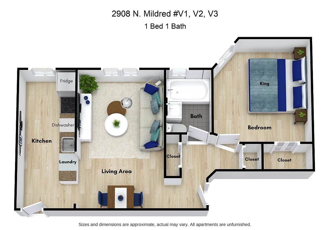Floor plan 1 Bedroom